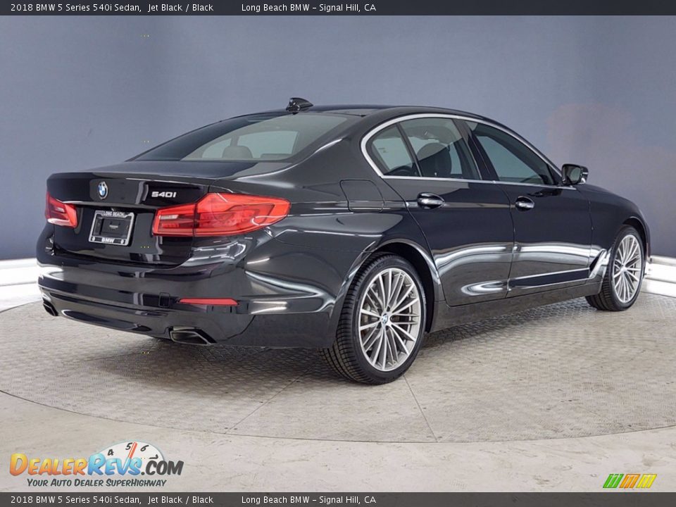 2018 BMW 5 Series 540i Sedan Jet Black / Black Photo #5