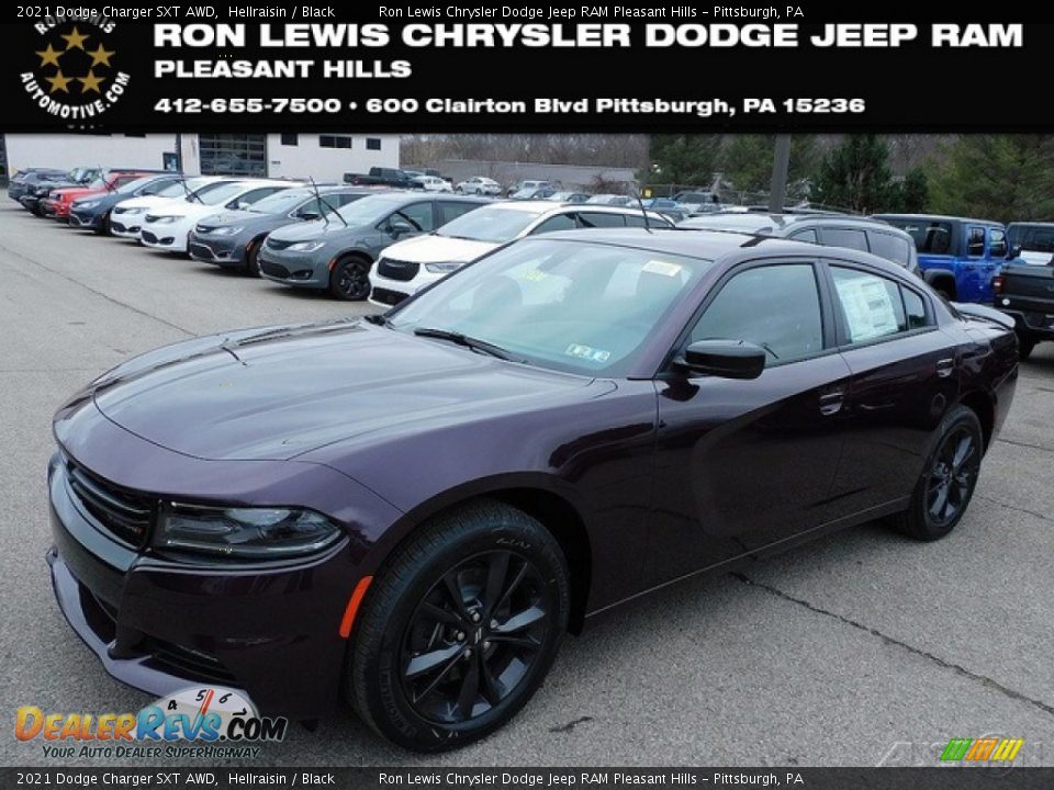 2021 Dodge Charger SXT AWD Hellraisin / Black Photo #1