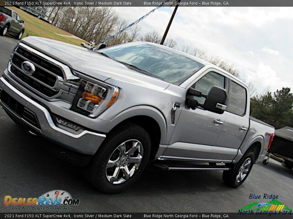 2021 Ford F150 XLT SuperCrew 4x4 Iconic Silver / Medium Dark Slate Photo #26