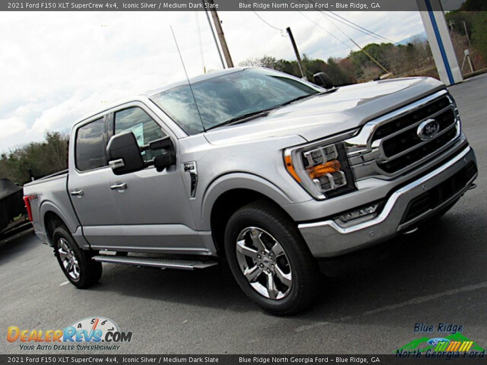 2021 Ford F150 XLT SuperCrew 4x4 Iconic Silver / Medium Dark Slate Photo #27