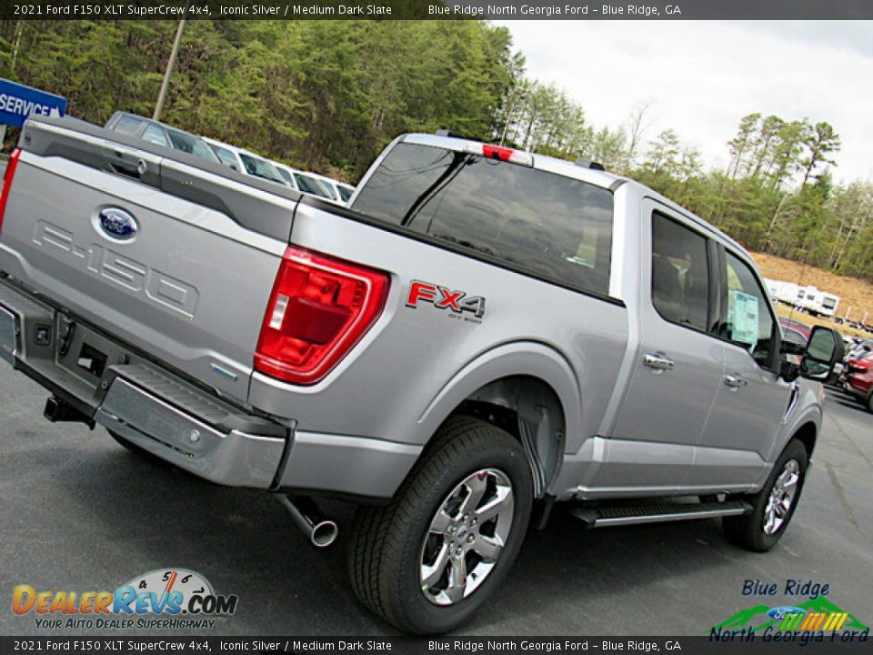 2021 Ford F150 XLT SuperCrew 4x4 Iconic Silver / Medium Dark Slate Photo #28