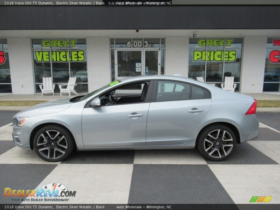2018 Volvo S60 T5 Dynamic Electric Silver Metallic / Black Photo #1