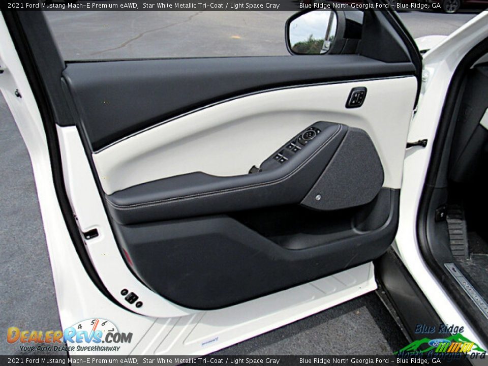 2021 Ford Mustang Mach-E Premium eAWD Star White Metallic Tri-Coat / Light Space Gray Photo #10