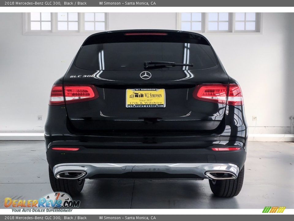 2018 Mercedes-Benz GLC 300 Black / Black Photo #4