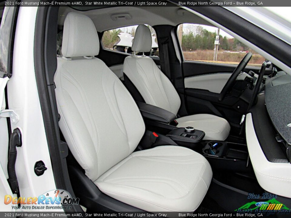 2021 Ford Mustang Mach-E Premium eAWD Star White Metallic Tri-Coat / Light Space Gray Photo #12