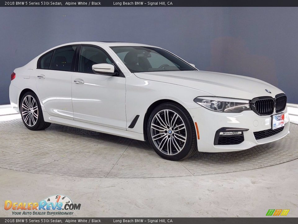 2018 BMW 5 Series 530i Sedan Alpine White / Black Photo #1