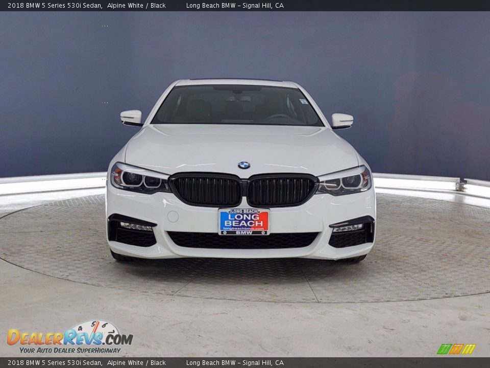 2018 BMW 5 Series 530i Sedan Alpine White / Black Photo #2