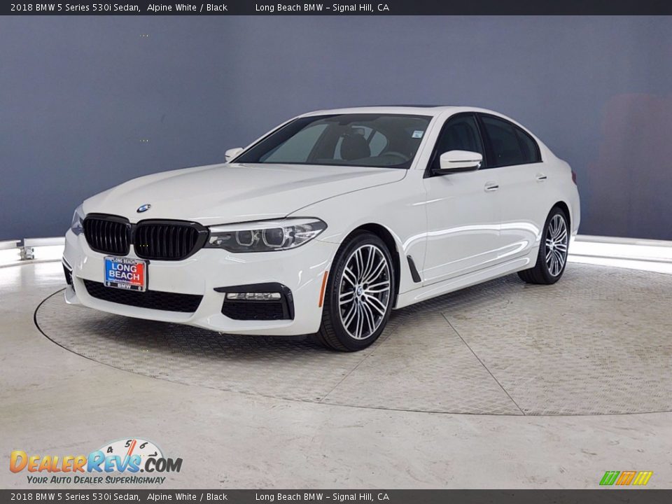 2018 BMW 5 Series 530i Sedan Alpine White / Black Photo #3