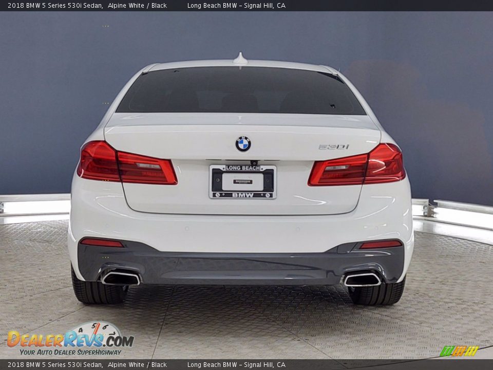 2018 BMW 5 Series 530i Sedan Alpine White / Black Photo #4