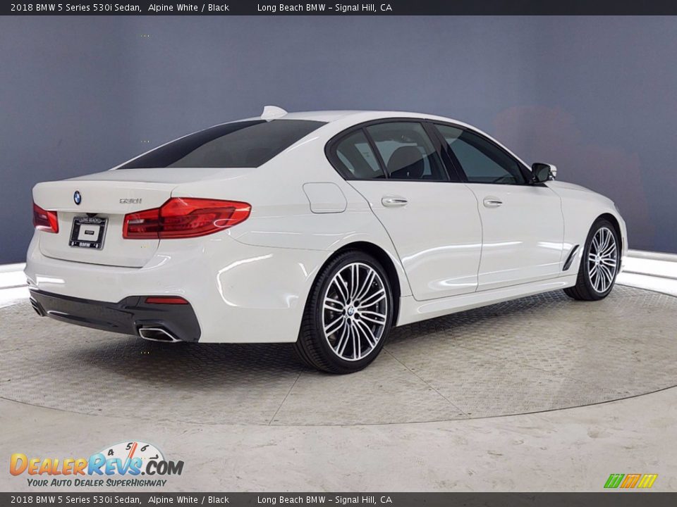 2018 BMW 5 Series 530i Sedan Alpine White / Black Photo #5