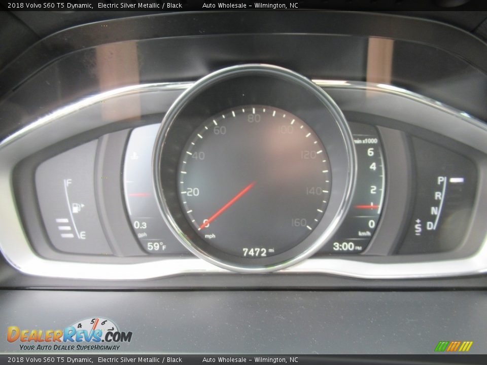 2018 Volvo S60 T5 Dynamic Electric Silver Metallic / Black Photo #16