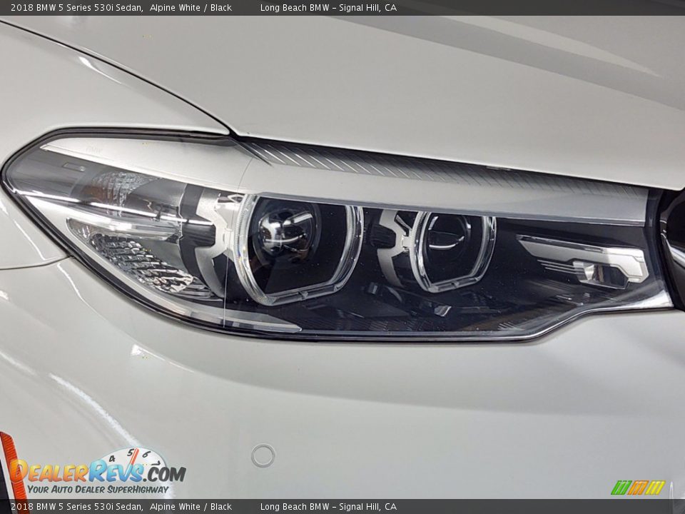 2018 BMW 5 Series 530i Sedan Alpine White / Black Photo #7