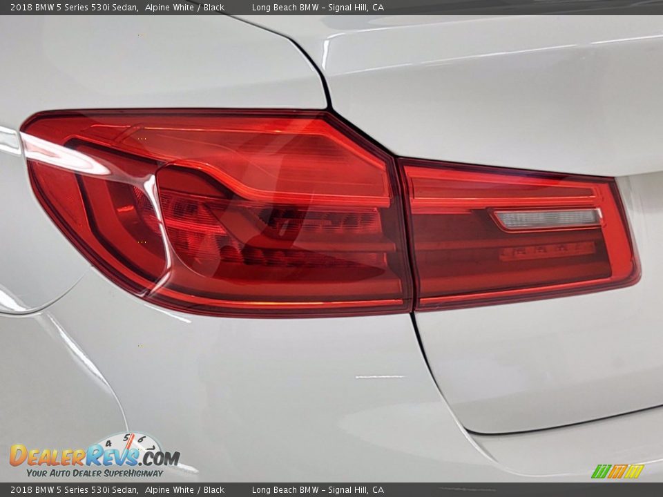 2018 BMW 5 Series 530i Sedan Alpine White / Black Photo #9