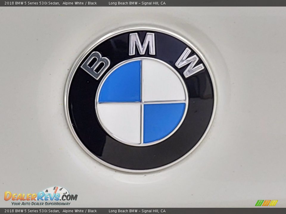 2018 BMW 5 Series 530i Sedan Alpine White / Black Photo #10
