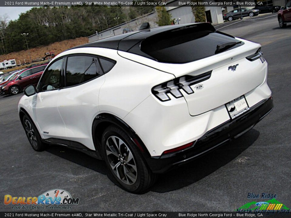 2021 Ford Mustang Mach-E Premium eAWD Star White Metallic Tri-Coat / Light Space Gray Photo #29