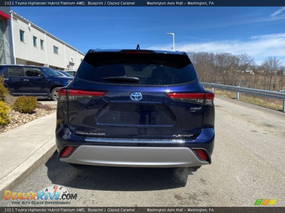 2021 Toyota Highlander Hybrid Platinum AWD Blueprint / Glazed Caramel Photo #16