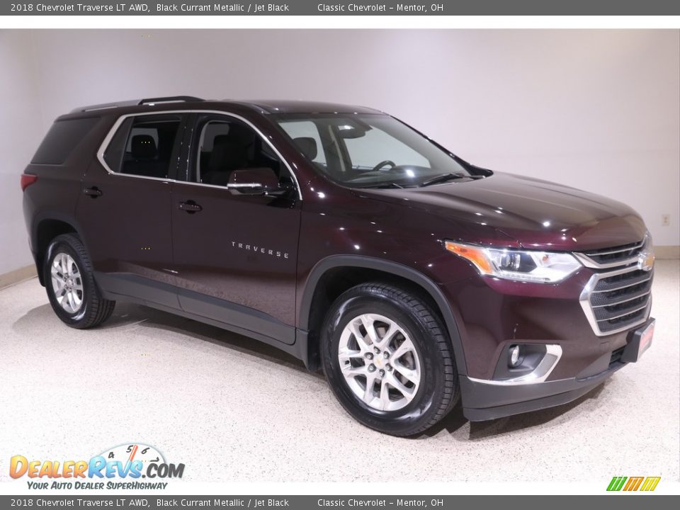 2018 Chevrolet Traverse LT AWD Black Currant Metallic / Jet Black Photo #1