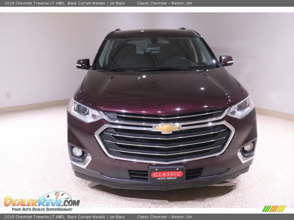 2018 Chevrolet Traverse LT AWD Black Currant Metallic / Jet Black Photo #2