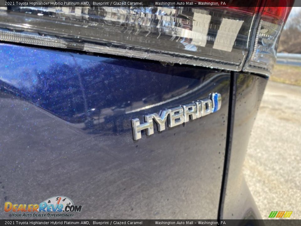 2021 Toyota Highlander Hybrid Platinum AWD Blueprint / Glazed Caramel Photo #26
