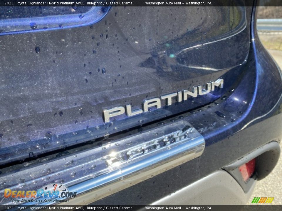 2021 Toyota Highlander Hybrid Platinum AWD Blueprint / Glazed Caramel Photo #27