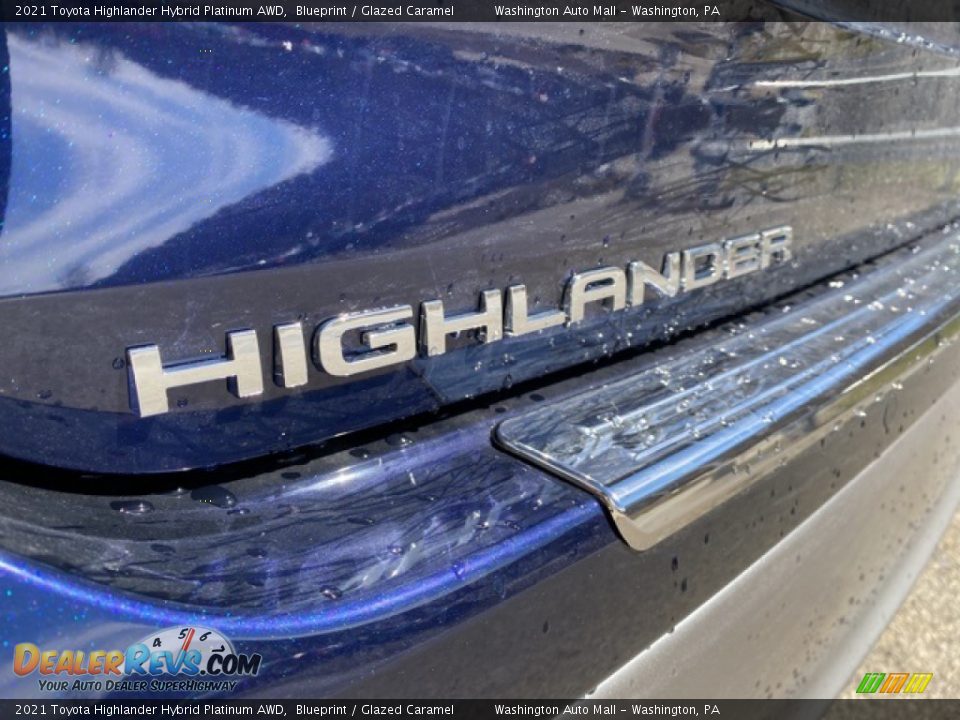 2021 Toyota Highlander Hybrid Platinum AWD Blueprint / Glazed Caramel Photo #28
