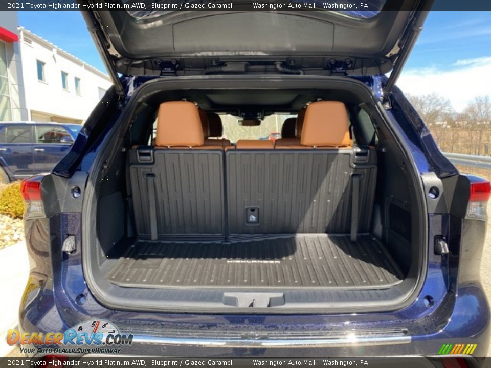 2021 Toyota Highlander Hybrid Platinum AWD Blueprint / Glazed Caramel Photo #30