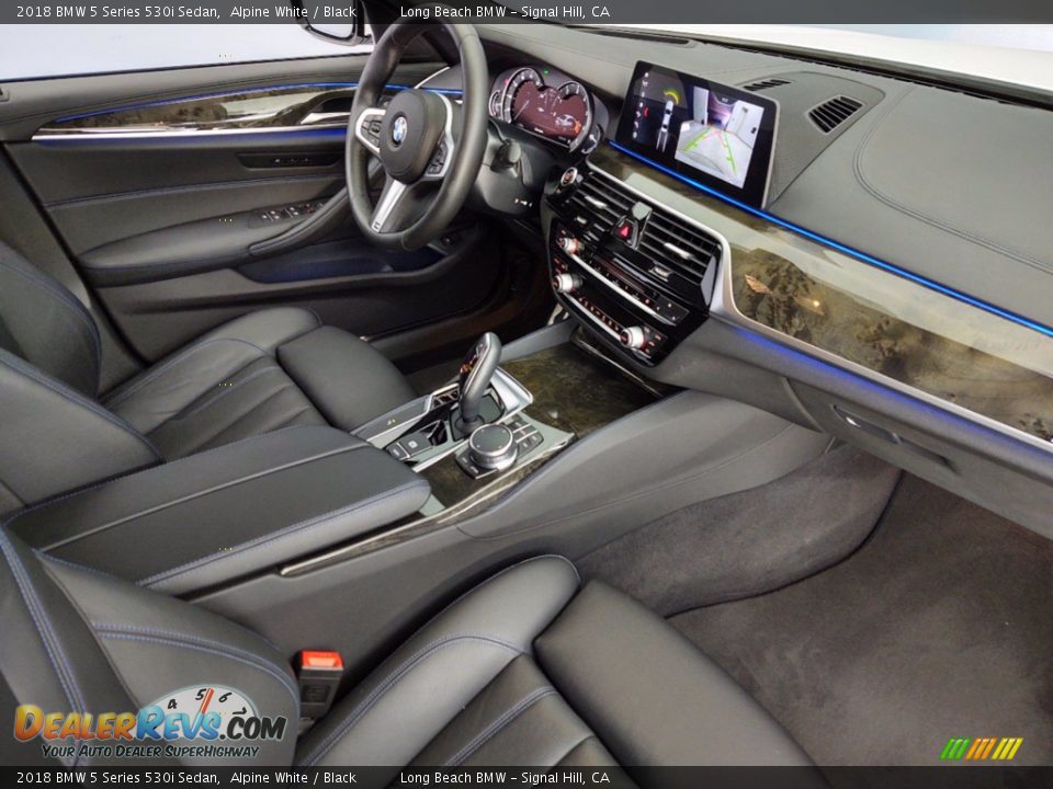 2018 BMW 5 Series 530i Sedan Alpine White / Black Photo #33