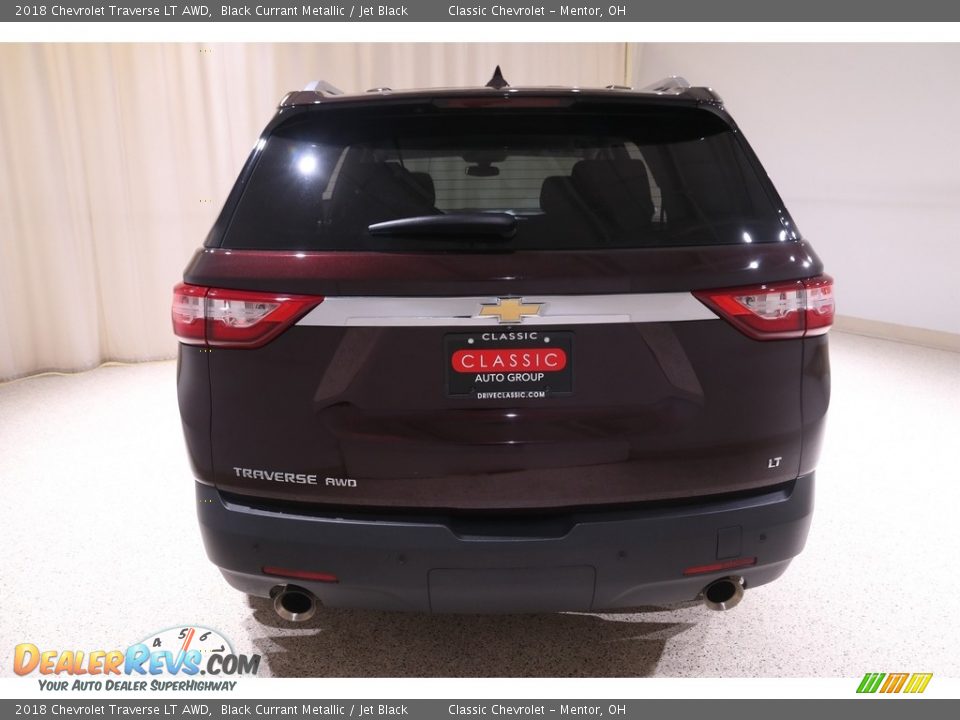 2018 Chevrolet Traverse LT AWD Black Currant Metallic / Jet Black Photo #18