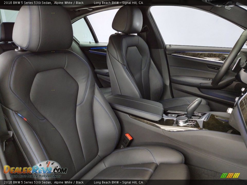 2018 BMW 5 Series 530i Sedan Alpine White / Black Photo #34