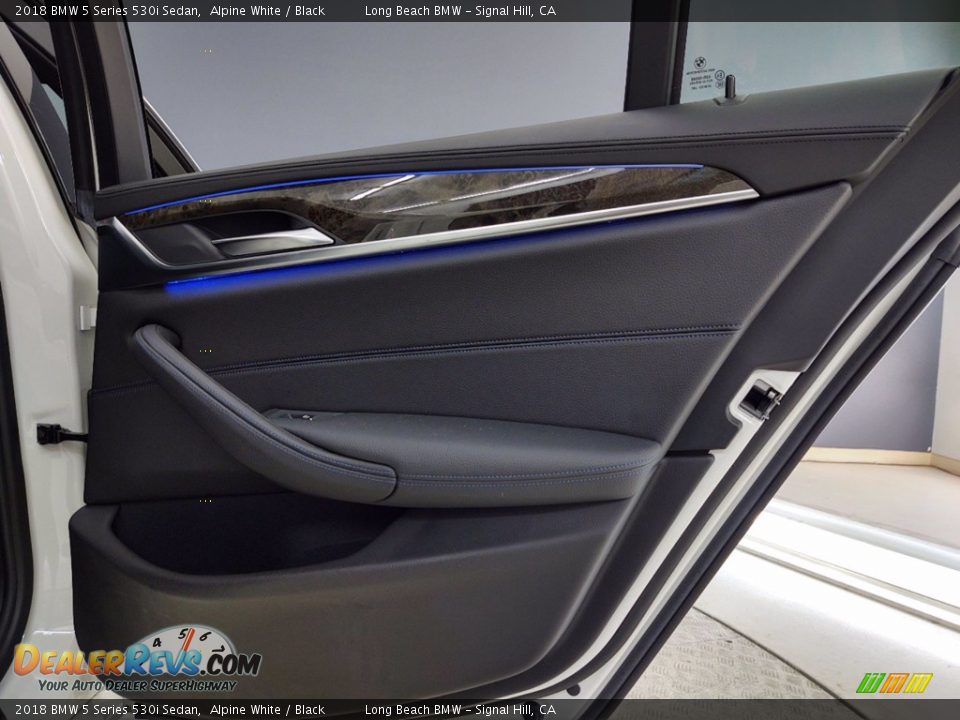 2018 BMW 5 Series 530i Sedan Alpine White / Black Photo #35