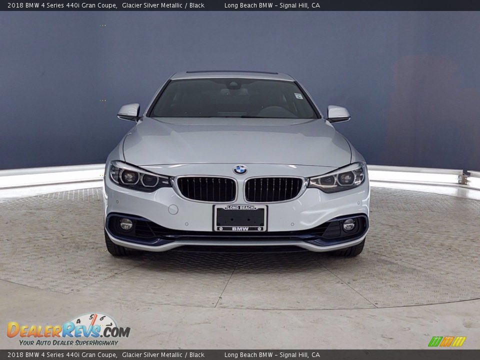 2018 BMW 4 Series 440i Gran Coupe Glacier Silver Metallic / Black Photo #2