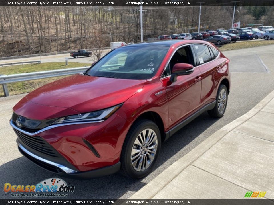 2021 Toyota Venza Hybrid Limited AWD Ruby Flare Pearl / Black Photo #14