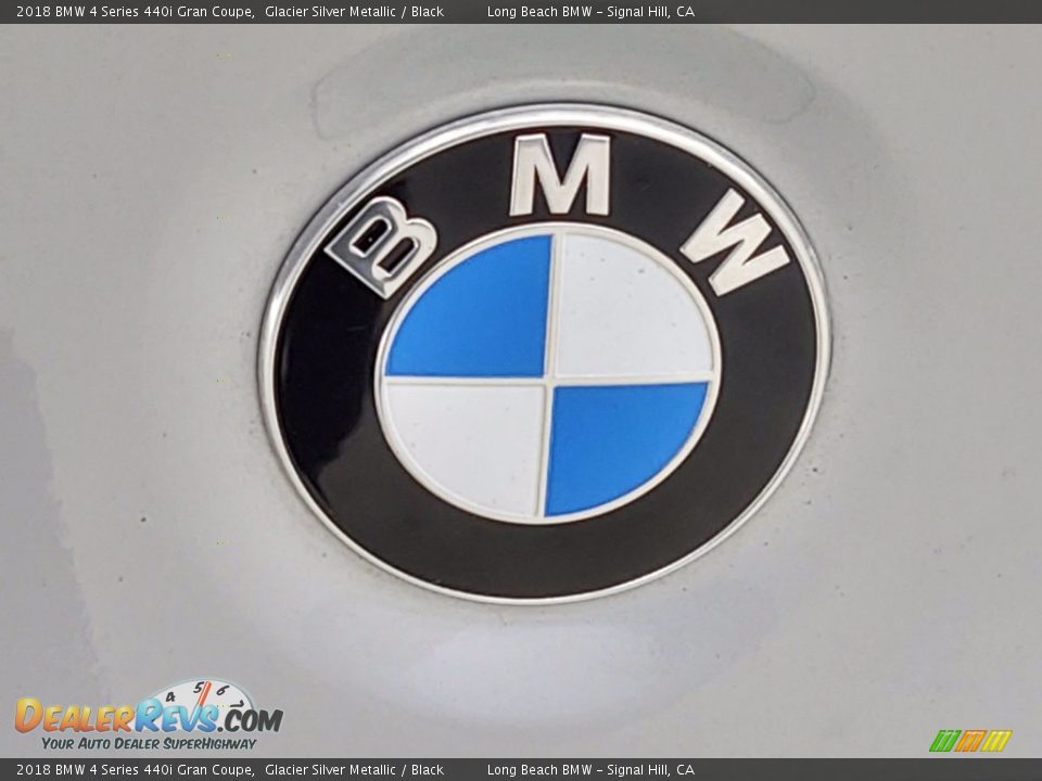 2018 BMW 4 Series 440i Gran Coupe Glacier Silver Metallic / Black Photo #10