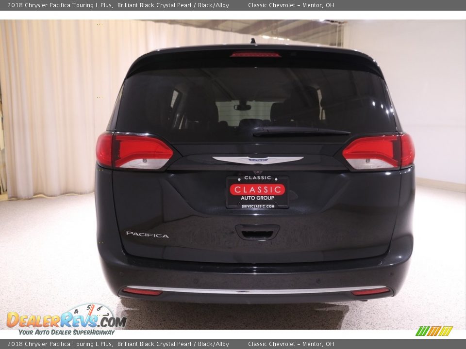 2018 Chrysler Pacifica Touring L Plus Brilliant Black Crystal Pearl / Black/Alloy Photo #25