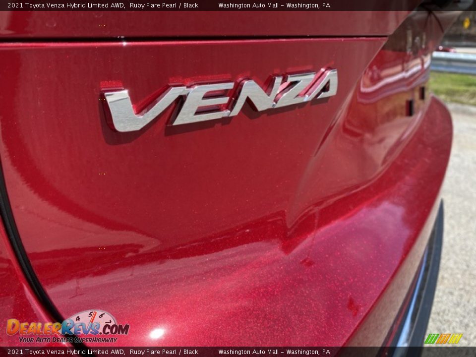 2021 Toyota Venza Hybrid Limited AWD Ruby Flare Pearl / Black Photo #27