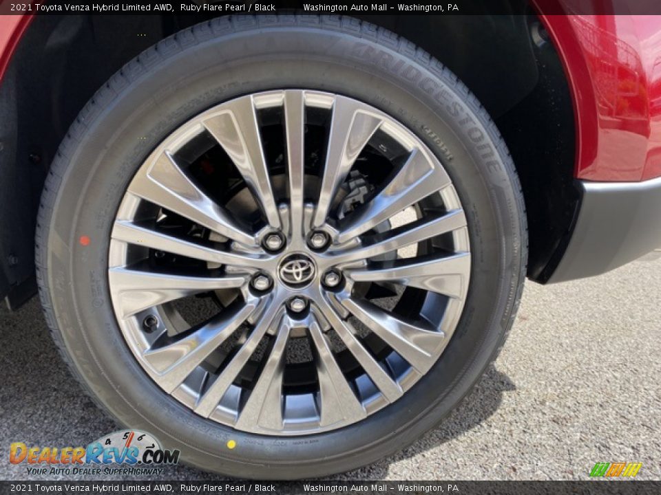 2021 Toyota Venza Hybrid Limited AWD Ruby Flare Pearl / Black Photo #36