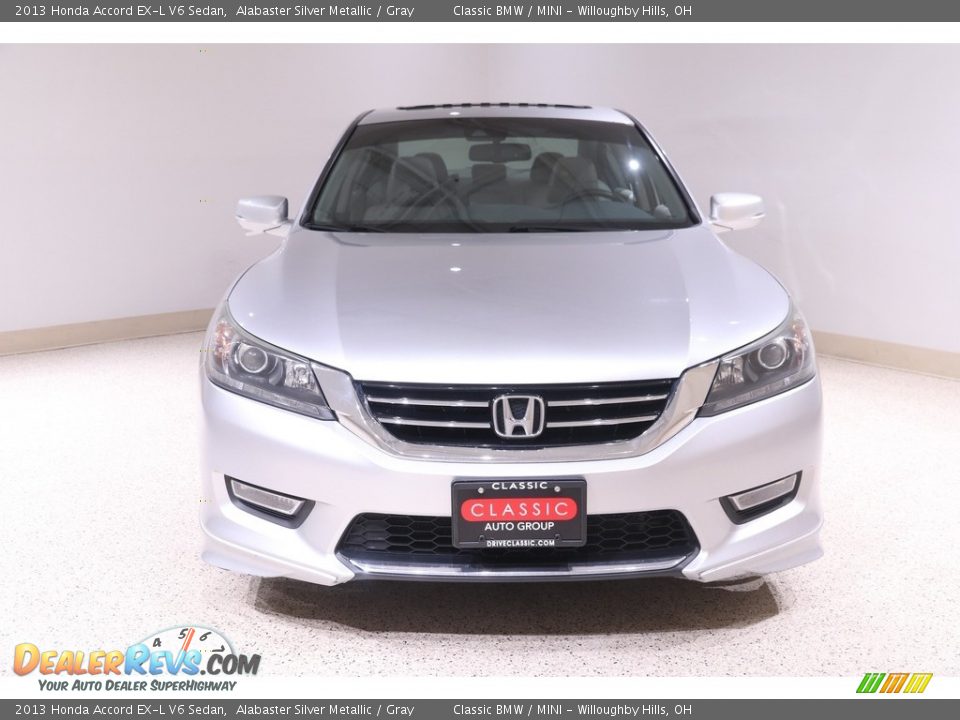 2013 Honda Accord EX-L V6 Sedan Alabaster Silver Metallic / Gray Photo #2