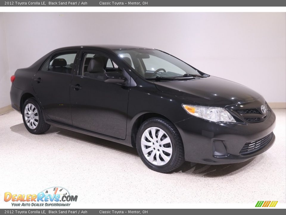 2012 Toyota Corolla LE Black Sand Pearl / Ash Photo #1