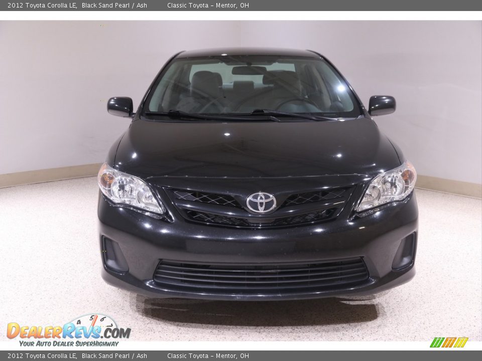 2012 Toyota Corolla LE Black Sand Pearl / Ash Photo #2
