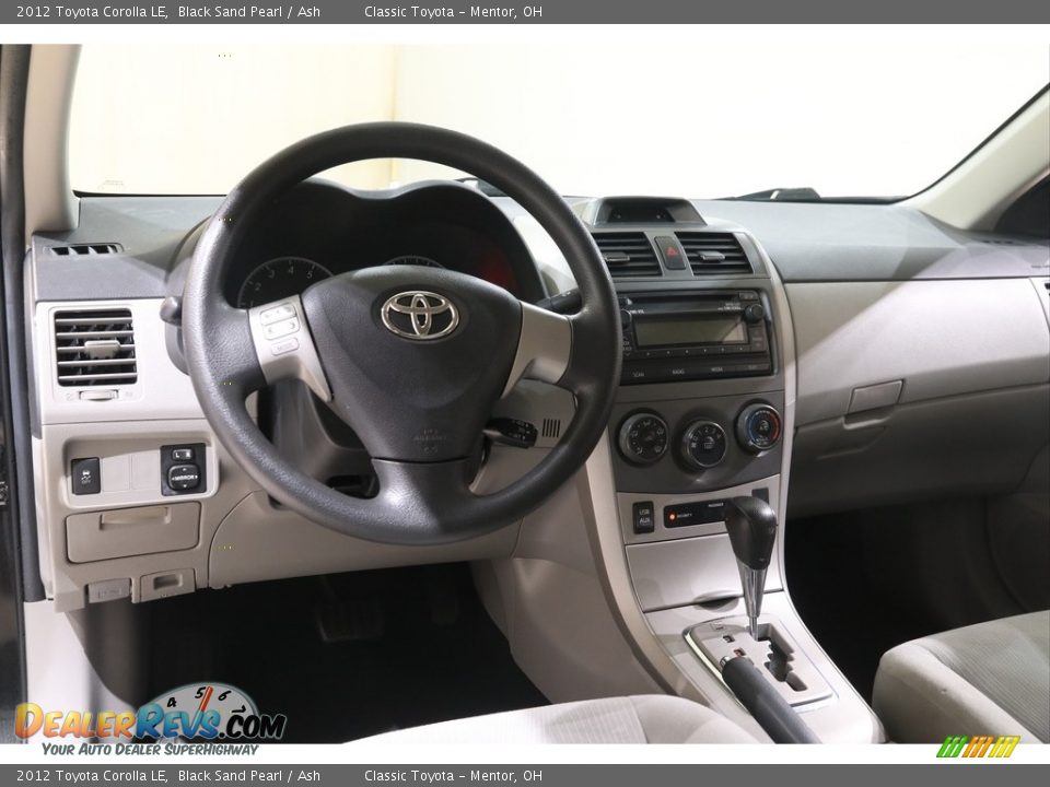 2012 Toyota Corolla LE Black Sand Pearl / Ash Photo #6