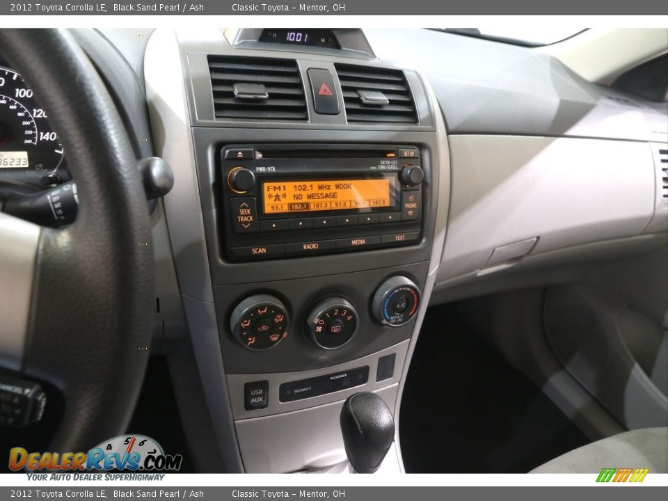2012 Toyota Corolla LE Black Sand Pearl / Ash Photo #9