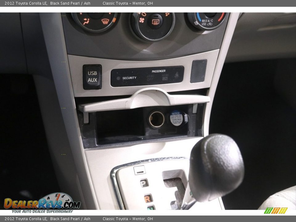 2012 Toyota Corolla LE Black Sand Pearl / Ash Photo #11