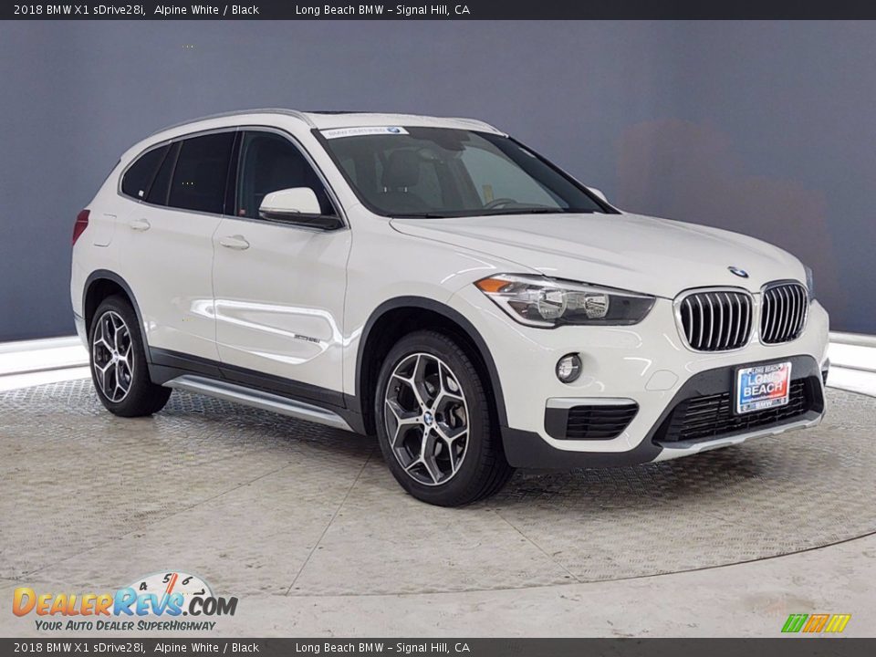 2018 BMW X1 sDrive28i Alpine White / Black Photo #1