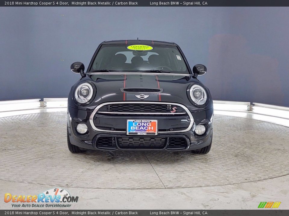 2018 Mini Hardtop Cooper S 4 Door Midnight Black Metallic / Carbon Black Photo #2