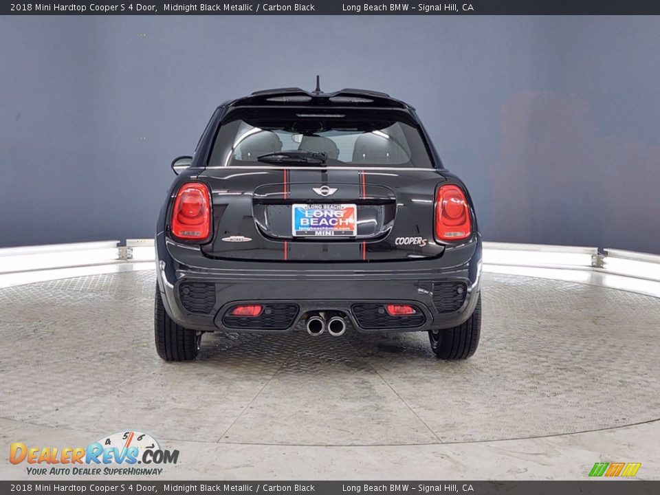 2018 Mini Hardtop Cooper S 4 Door Midnight Black Metallic / Carbon Black Photo #4