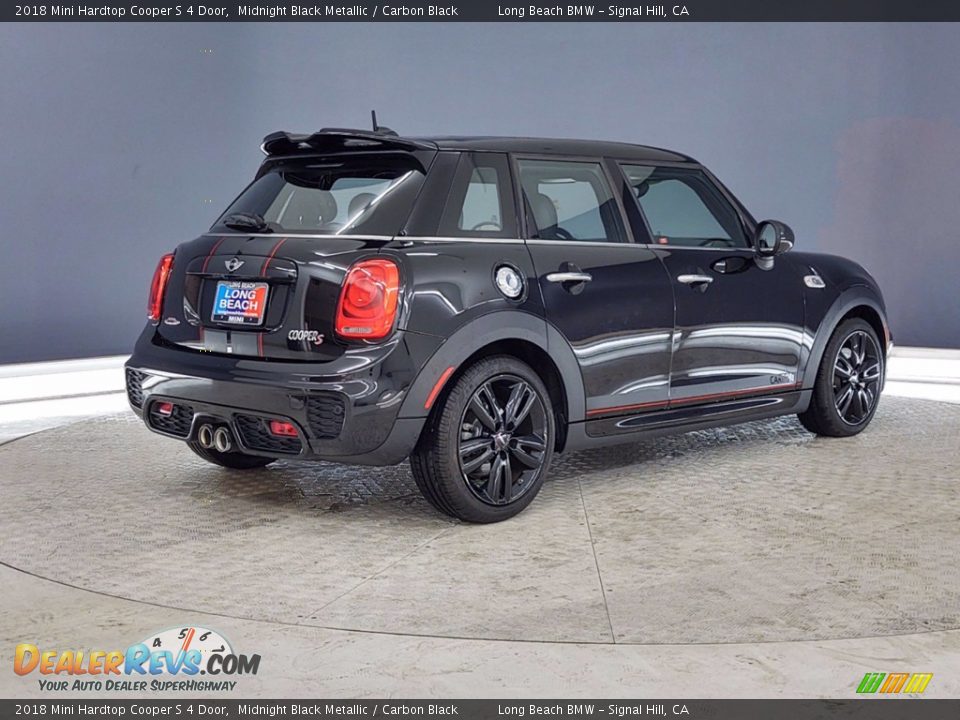 2018 Mini Hardtop Cooper S 4 Door Midnight Black Metallic / Carbon Black Photo #5