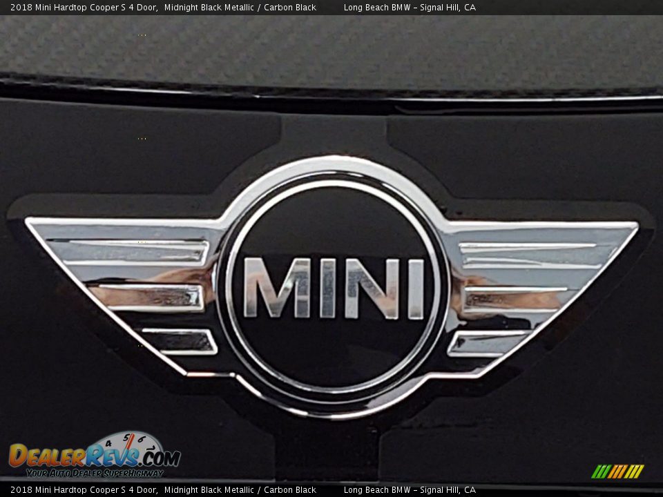 2018 Mini Hardtop Cooper S 4 Door Midnight Black Metallic / Carbon Black Photo #8