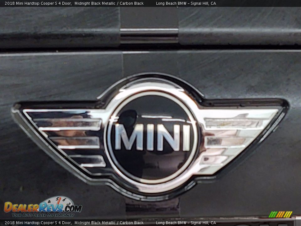2018 Mini Hardtop Cooper S 4 Door Midnight Black Metallic / Carbon Black Photo #10