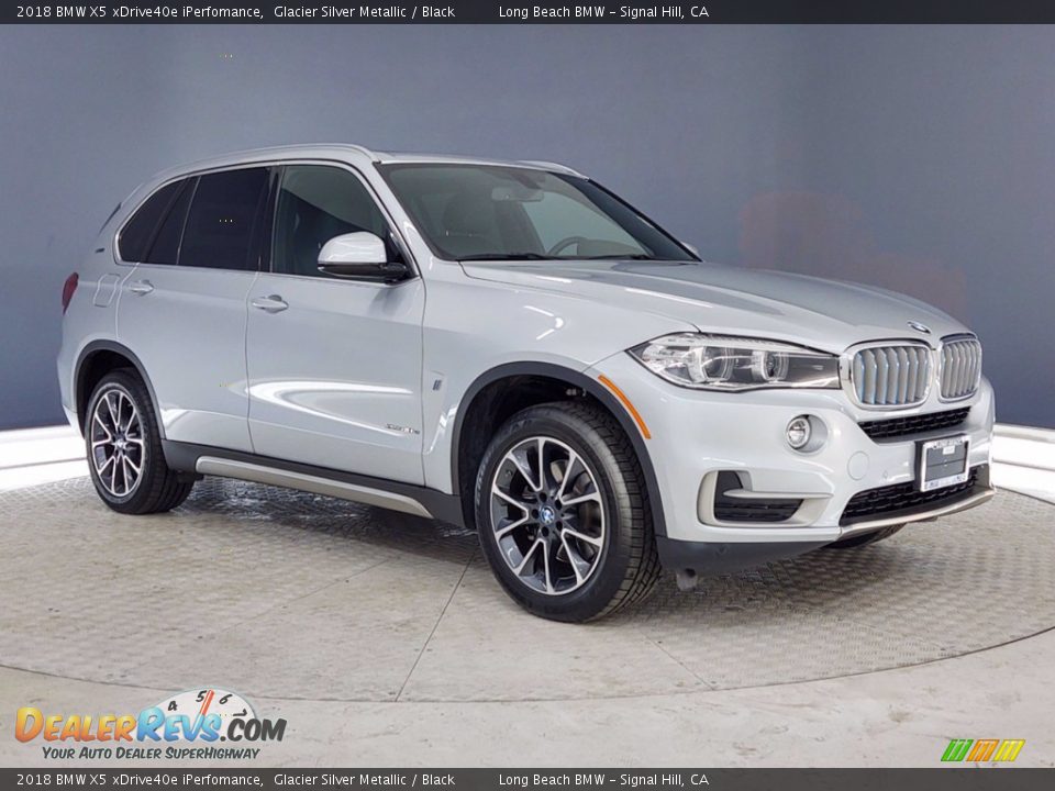 2018 BMW X5 xDrive40e iPerfomance Glacier Silver Metallic / Black Photo #1