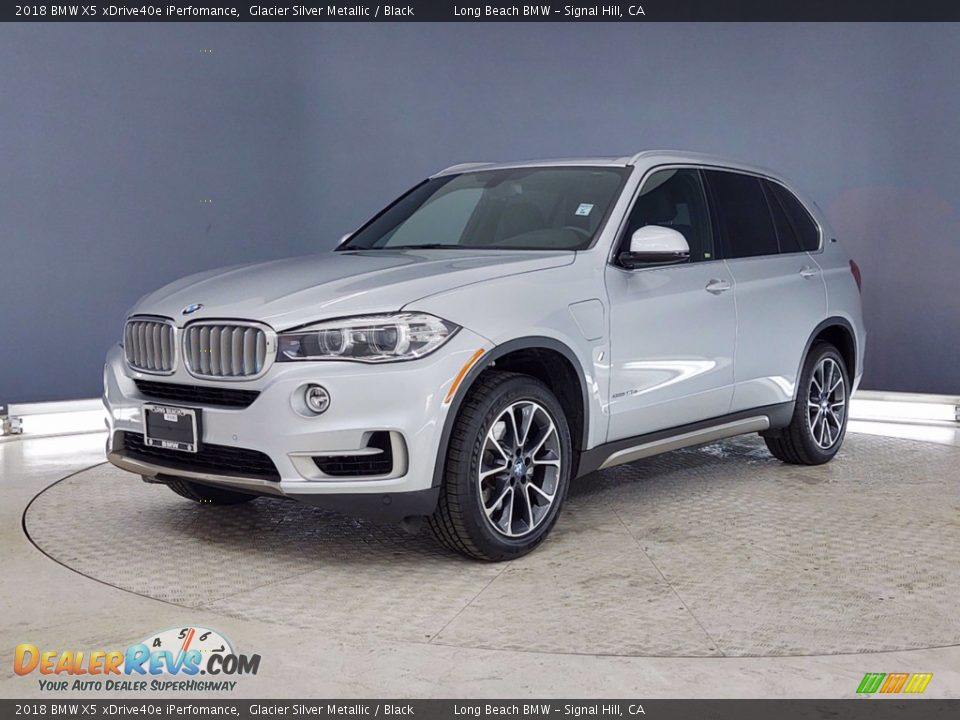 2018 BMW X5 xDrive40e iPerfomance Glacier Silver Metallic / Black Photo #3